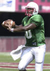 Nebraska quarterback Jammal Lord prepares to throw during a scrimmage in Lincoln, Neb., Saturday, Aug. 10, 2002. The Nebraska football coaching staff got its first look at the team's progress with this first closed scrimmage. (AP Photo/Nati Harnik)